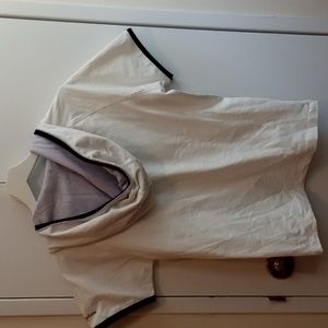 Champion SportStretch White Hoodie Size Large